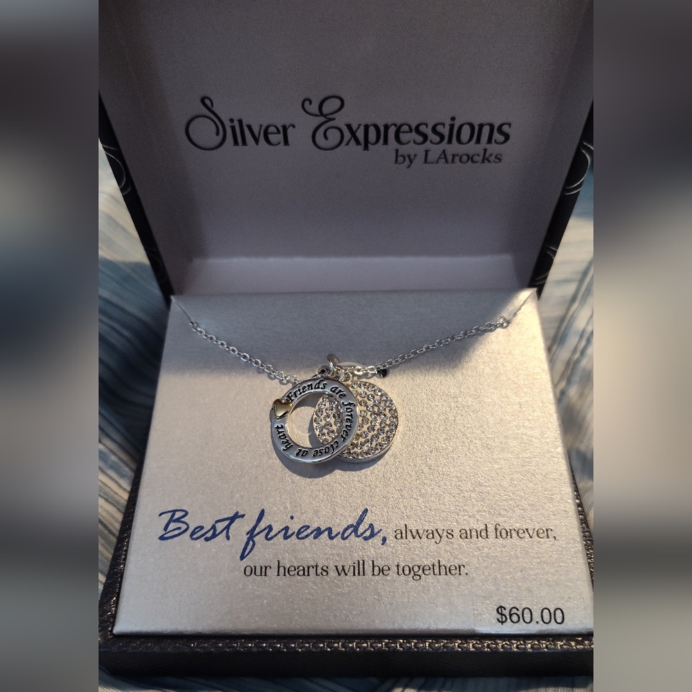 NWT!! Fine Silver Plated Necklace (Best Friend)